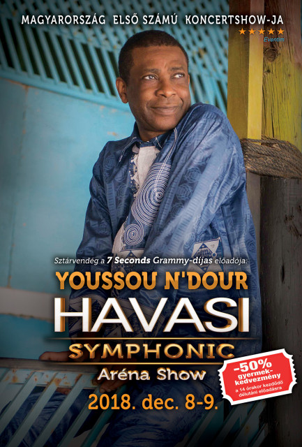 A 7 seconds című dal énekese, Youssou N’Dour koncertezik 2018-ban Budapesten - Jegyek itt!