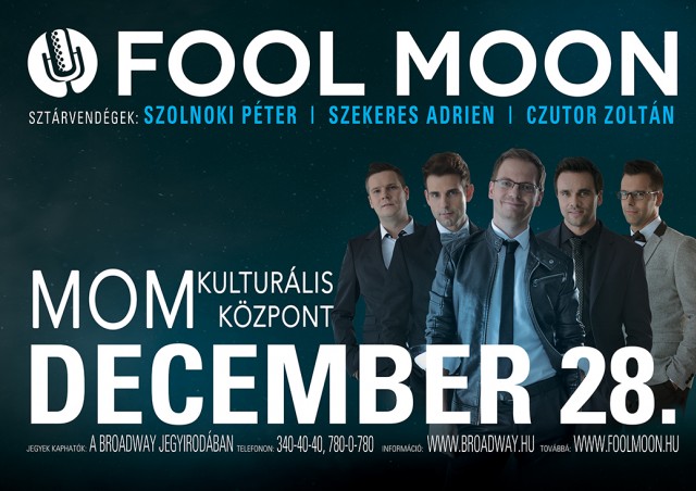 Fool Moon lemezbemutató koncert a MOM-ban - Jegyek itt!