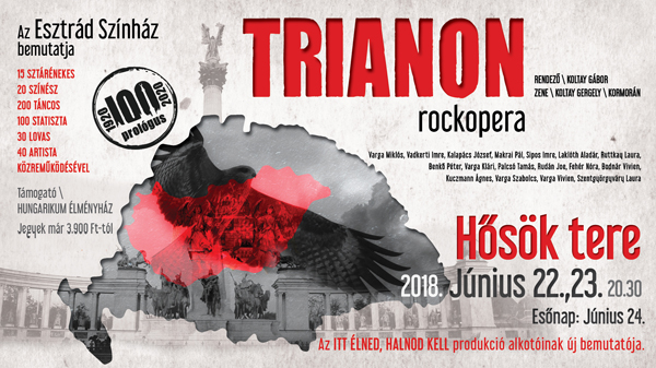 Trianon rockopera Budapesten a Hősök terén! NYERJ 2 JEGYET!