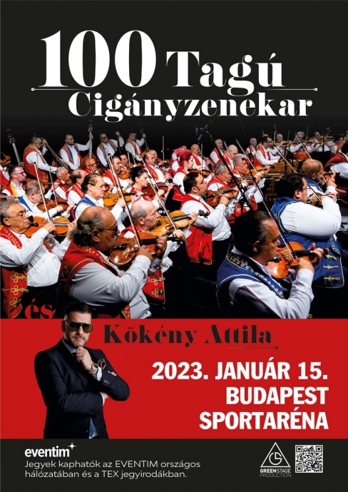 100 Tagú Cigányzenekar Ünnepi Koncert 2023-ban az Arénában!