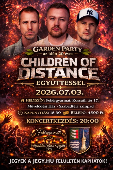20 éves Children of Distance  jubileumi koncert - Jegyek itt!