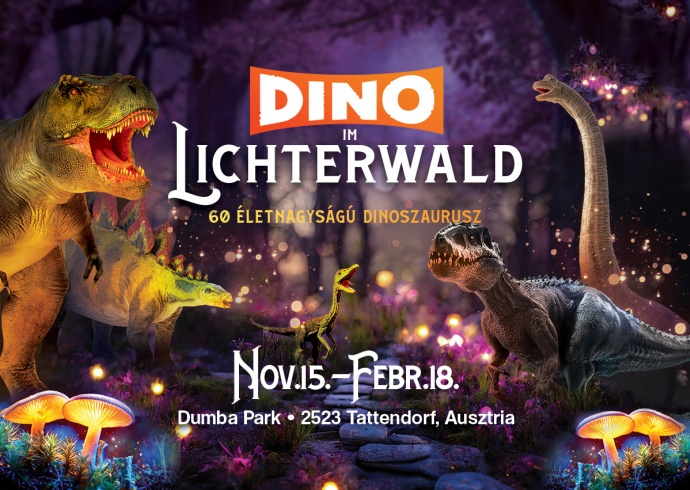 60 dínóval vár az új Dino Park 2024-ben - Jegyek itt!