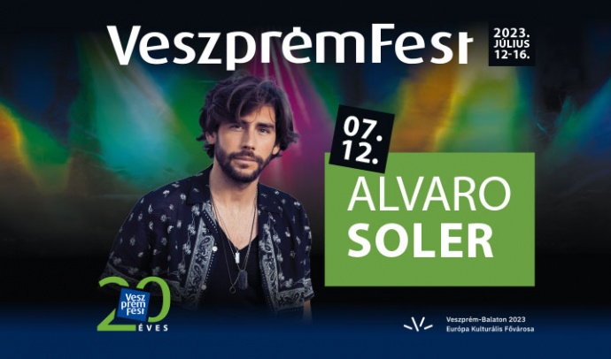 Alvaro Soler koncert 2023-ban Magyarországon a Veszprém Feszten - Jegyek itt!