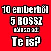 Döbbenet! Tíz emberből 5 rossz választ ad!