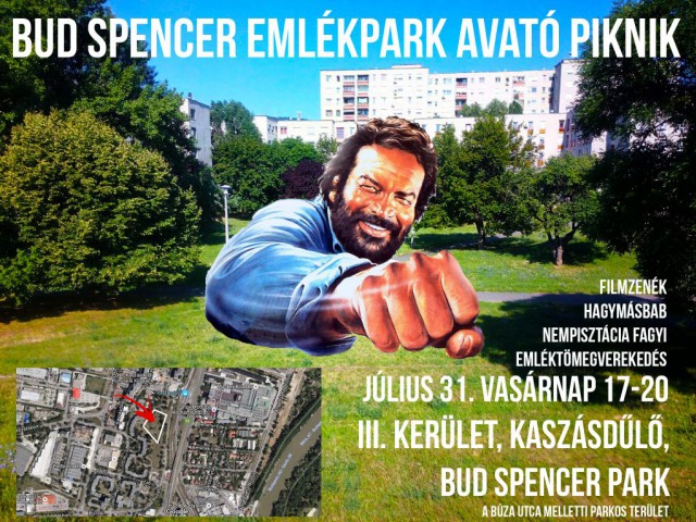 Bud Spencer parkot avatnak ma Budapesten!