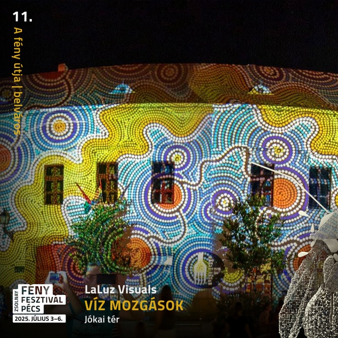 Csütörtökön kezdődik a pécsi Zsolnay Fényfesztivál