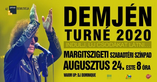 Demjén koncert 2021-ben a Margitszigeti Szabadtéri Színpadon - Jegyek itt!