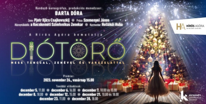 Diótörő Kecskeméten a Hírös Agorában! Jegyek és előadások itt!