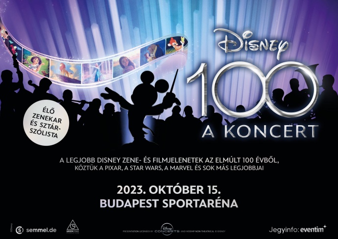 DISNEY 100 - A koncert 2023-ban Budapesten! Jegyek itt!