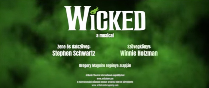 Disneylandből érkezik a Wicked musical egyik főszereplője!