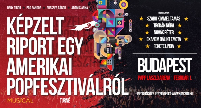 Duplázik a Képzelt riport egy amerikai popfesztiválról musical az Arénában! 