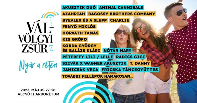 INGYENES koncertekkel vár a Vál-Völgyi Nyár 2023-ban - Fellépők itt!