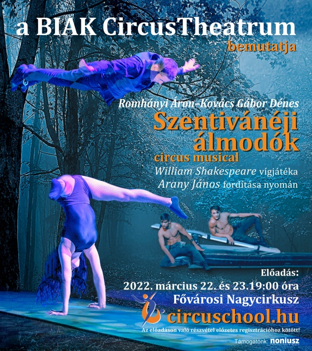 INGYENESEN látható a Szentivánéji álmodók cirkusz-musical! Regisztráció itt!