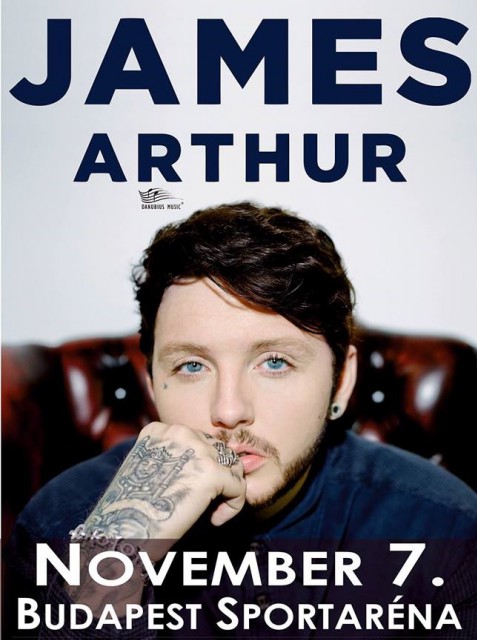 James Arthur koncert 2015-ben Budapesten - Jegyek James Arthur magyarországi koncertjére itt!