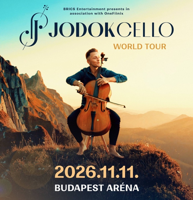 Jodok Cello koncert 2026-ban az Arénában Budapesten - Jegyek itt!