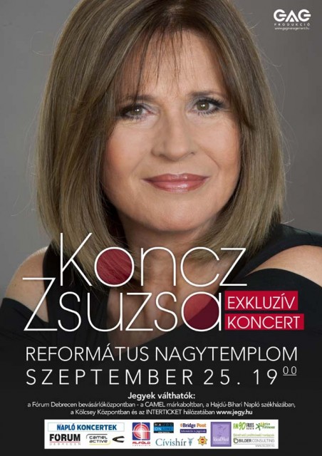 Koncz Zsuzsa koncert - Debrecen Református Nagytemplom JEGYEK ITT!