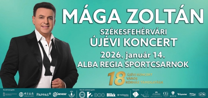 Mága Zoltán Székesfehérvári Újévi koncertje 2026-ban az Alba Régia Sportcsarnokban - Jegyek itt!