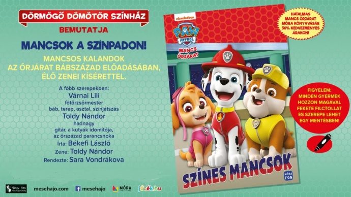 Mancsok és más tappmancsok bábelőadás turné 2024 - Jegyek és helyszínek itt!