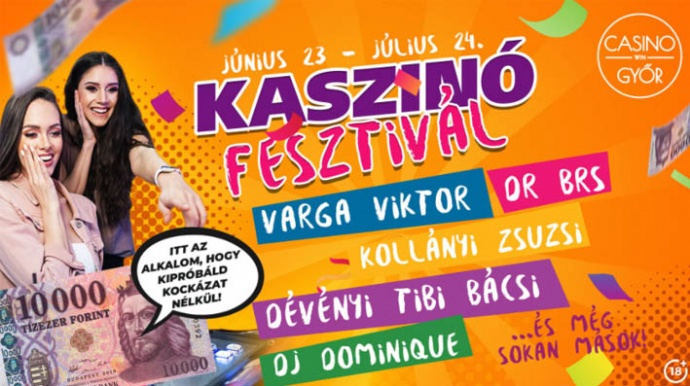 Megrendezik az ország első kaszinófesztiválját! 