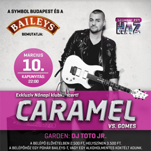 Nőnapi Caramel koncert – Szombat Esti Ház - Jegyek itt!