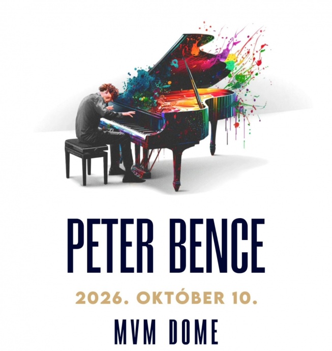 Péter Bence koncert 2026-ban a MVM Domeban - Jegyek itt!