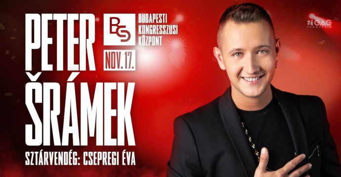 Peter Srámek lemezbemutató koncert 2025-ben a Budapest Kongresszusi Központban - Jegyek itt!