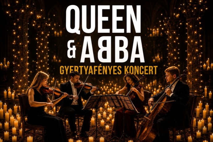 QUEEN és ABBA gyertyafényes koncert turné 2026 - Jegyek és helyszínek itt!