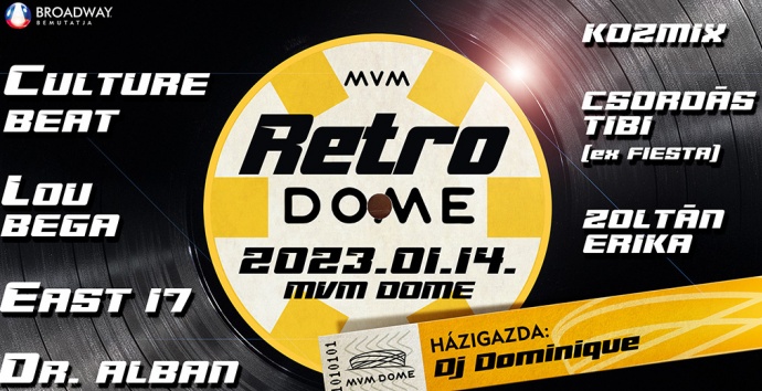 Retró Aréna Party 2023-ban Budapesten - Jegyek az MVM RETRO DOME-ra itt!