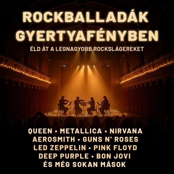 Rockballadák gyertyafényben Miskolcon! Jegyek itt!