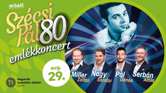 Szécsi Pál 80 emlékkoncert 2024-ben Debrecenben - Jegyek itt!