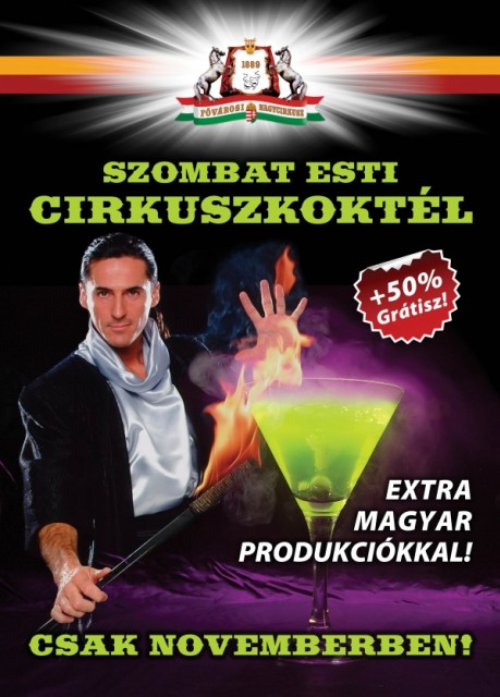 Szombatonként bónusz műsor a Cirkuszban! Jegyek itt!