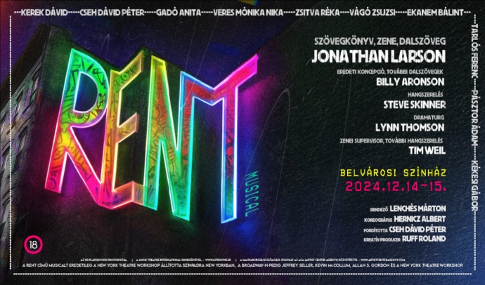 Több mint 20 év után tér vissza a Rent musical Budapesten  - Jegyek itt!